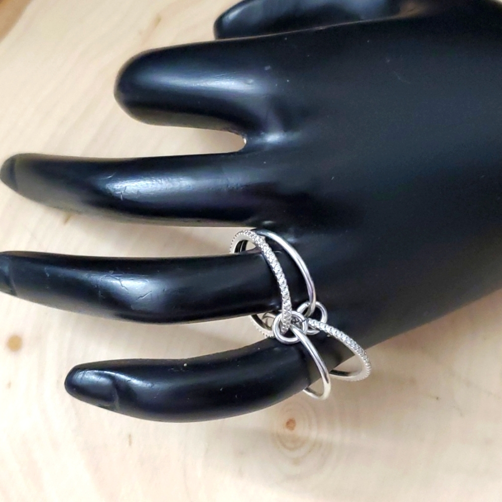 Watch Video / Sterling Silver 925 Stackable Ring - image 1